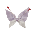 promotion gift tow color beautiful butterfly shape ribbon artificial flowers